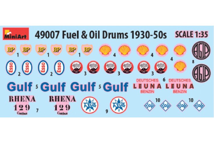 1:48 MiniArt 49007 Fuel & Oil Drums 1930-50s - Min49007 2 - MIN49007