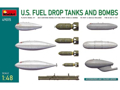 1:48 MinIArt 49015 U.S. Fuel Drop Tanks and Bombs - Min49015 1 - MIN49015