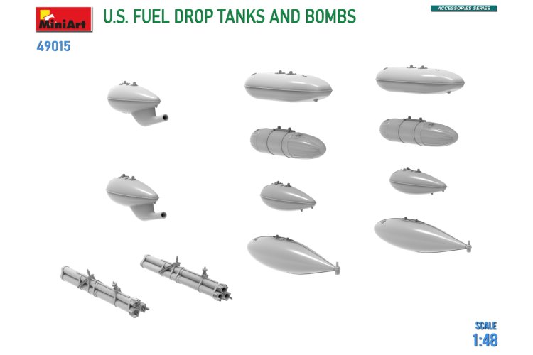 1:48 MinIArt 49015 U.S. Fuel Drop Tanks and Bombs - Min49015 7 - MIN49015