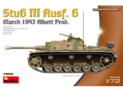 1:72 MiniArt 72105 StuG III Ausf. G - March 1943 Alkett Prod. - Min72105 art - MIN72105