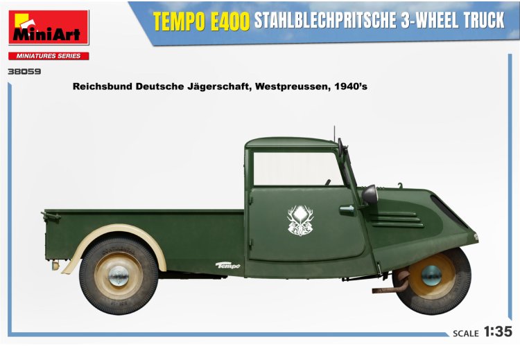 1:35 MiniArt 38059 Tempo A400 Stahblechprtische 3-W Truck - Mini38059 11 - MIN38059