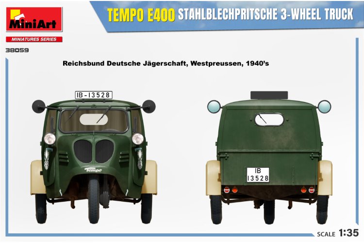 1:35 MiniArt 38059 Tempo A400 Stahblechprtische 3-W Truck - Mini38059 12 - MIN38059