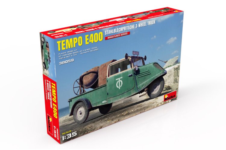 1:35 MiniArt 38059 Tempo A400 Stahblechprtische 3-W Truck - Mini38059 2 - MIN38059