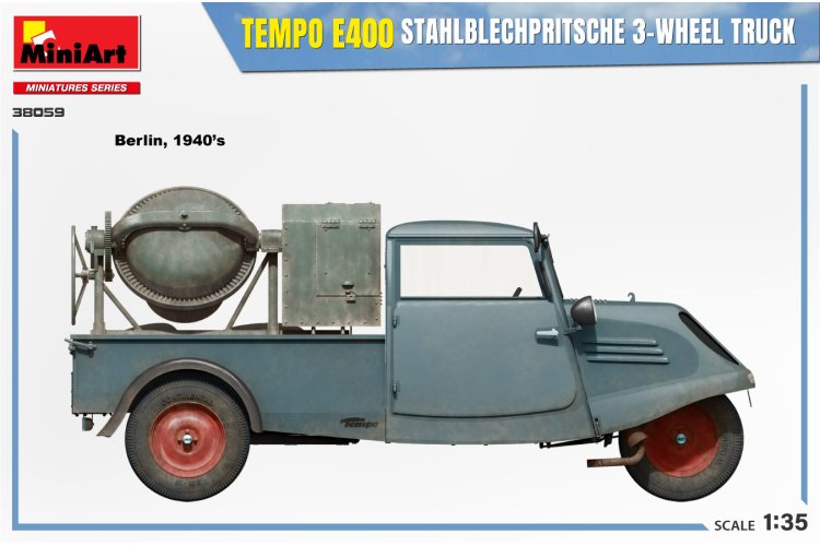 1:35 MiniArt 38059 Tempo A400 Stahblechprtische 3-W Truck - Mini38059 3 - MIN38059