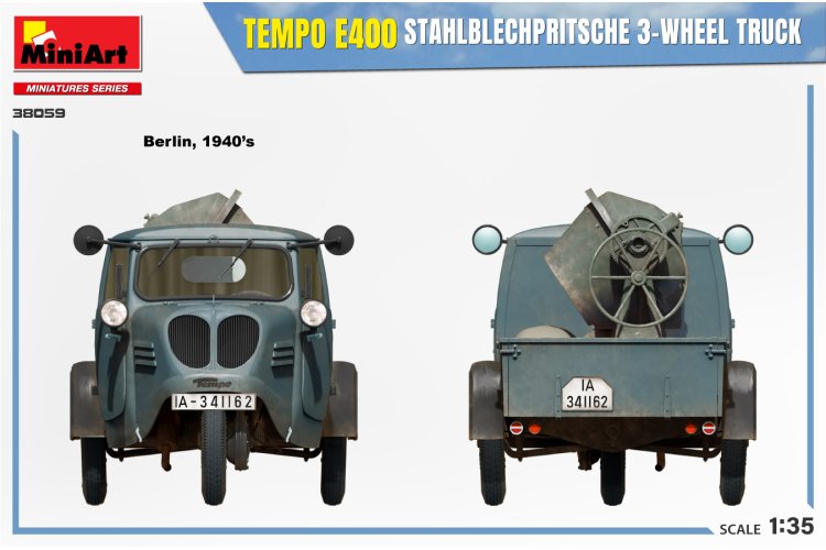 1:35 MiniArt 38059 Tempo A400 Stahblechprtische 3-W Truck - Mini38059 4 - MIN38059