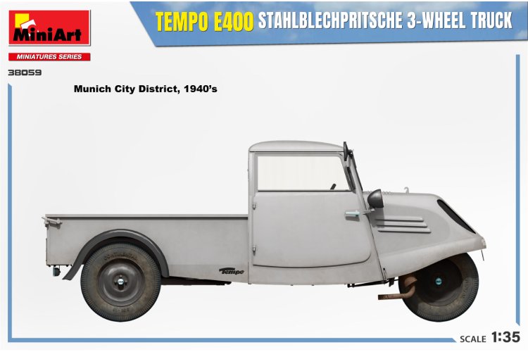 1:35 MiniArt 38059 Tempo A400 Stahblechprtische 3-W Truck - Mini38059 7 - MIN38059