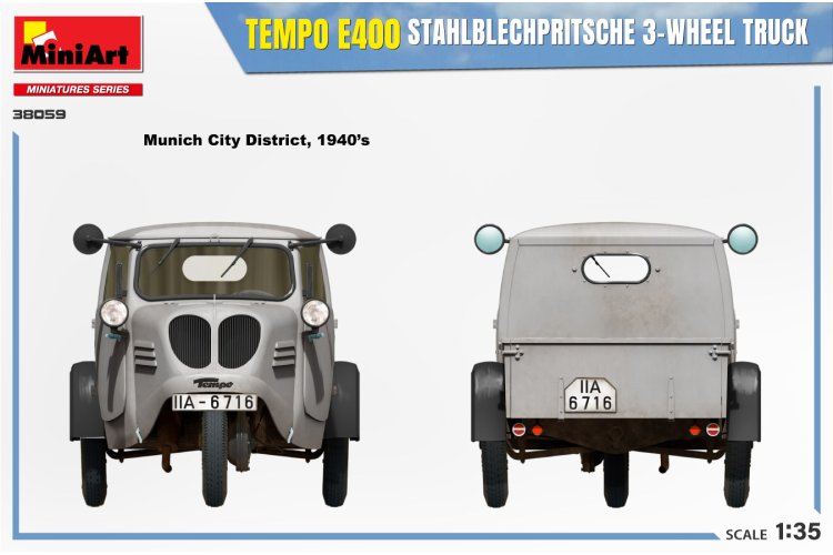 1:35 MiniArt 38059 Tempo A400 Stahblechprtische 3-W Truck - Mini38059 8 - MIN38059