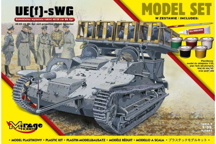 1:35 Mirage Hobby 835097 UE(f)-sWG, 40/28cm Wk Spr self-propelled rocket launcher - Mir835097 1 - MIR835097