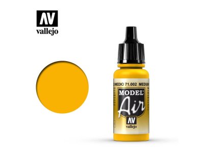 Vallejo 71002 Model Air Yellow - Acryl - Model air vallejo medium yellow 71002 - VAL71002-XS