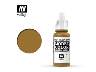 Vallejo 70801 Model Color Brass - Acryl - Model color vallejo brass 70801 - VAL70801-XS