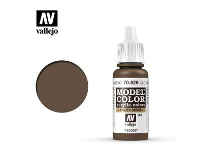 Vallejo 70826 Model Color German Camouflage Medium Brown - Acryl - Model color vallejo german camouflage med brown 70826 - VAL70826-XS