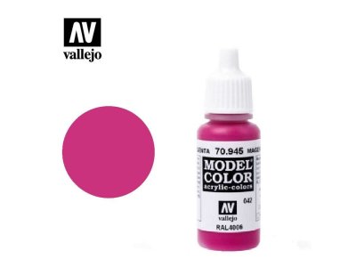 Vallejo 70945 Model Color Magenta - Acryl - Model color vallejo magenta 70945roze - VAL70945-XS