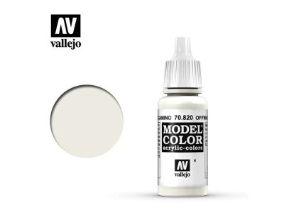 Vallejo 70820 Model Color Off White - Acryl - Model color vallejo offwhite 70820 - VAL70820-XS