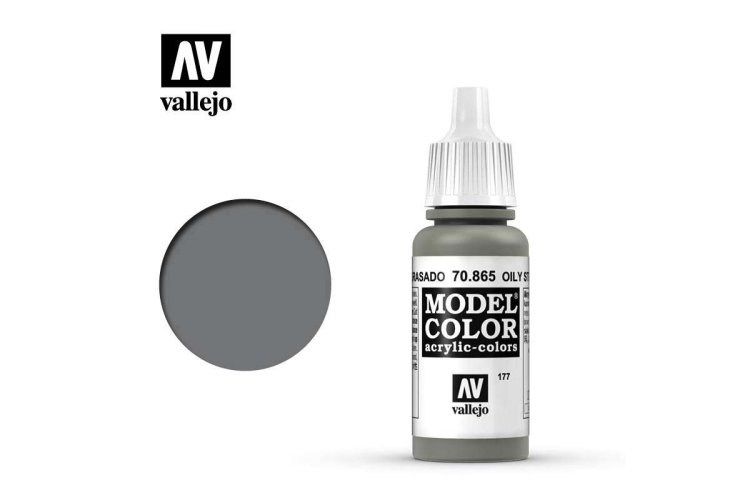 Vallejo 70865 Model Color Oily Steel - Acryl - Model color vallejo oily steel 1 - VAL70865-XS