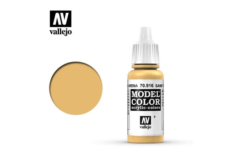 Vallejo 70916 Model Color Sand Beige - Acryl - Model color vallejo sand yellow 1 - VAL70916-XS