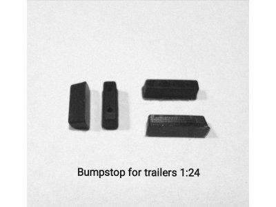 1:24 Bump Stop Rubbers for Trailers (4 pc) - Ntd101 - NTD101