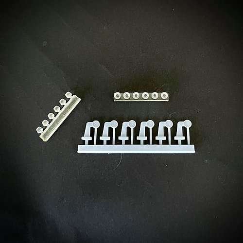 1:24 Trailer Corner Marker Lights with Transparent Glass - Ntd125 1 - NTD125