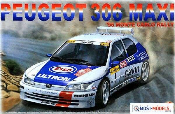 1:24 Nunu 24009 Peugot 306 Maxi - '96 Monte Carlo Rally - Nunu24009 1 - NUNU24009