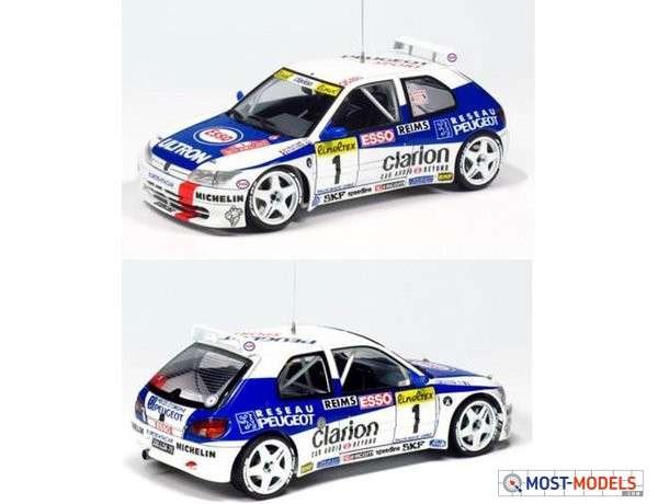 1:24 Nunu 24009 Peugot 306 Maxi - '96 Monte Carlo Rally - Nunu24009 2 - NUNU24009