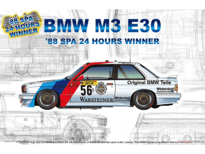 1:24 NuNu 24017 Racing Series BMW M3 E30 Group A 1988 Spa 24 Hours Winner - Nunu24017 bmw m3 e30 - NUNU24017