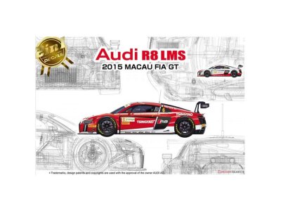 1:24 NuNu 24024 Audi R8 LMS Macau FIA GT 2015 - Nunu24024 audi r8 lms macau kit - NUNU24024