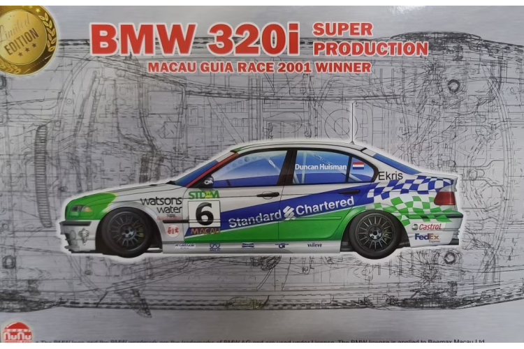 1:24 NuNu 24041 BMW 320i E46 - 2001 Macau Gear Race Winner - Nunu24041 1 - NUNU24041