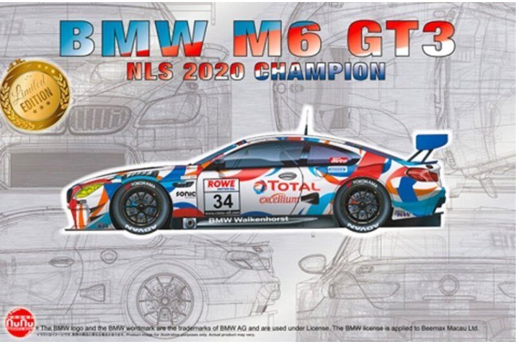 1:24 NuNu 24042 BMW M6 GT3 - 2020 Nurburgring Endurance Series Champion Walkenhorst Motorsports - Nunu24042 1 - NUNU24042