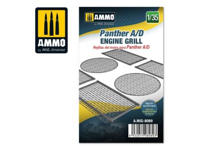 1:35 AMMO MIG 8089 Panther A/D Engine Grilles - Panther ad engine grilles scale 135 - MIG8089