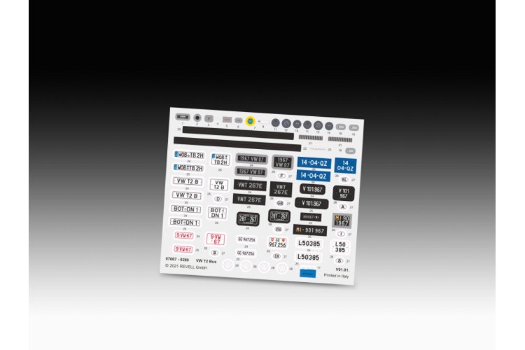 1:24 Revell 00459 Volkswagen VW T2 Bus - Technik - Easy Click System - Rev00459 volkswagen t2 technik easy click system 09 - REV00459