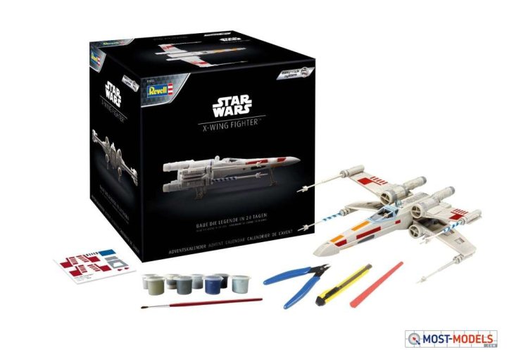 1:57 Revell 01035 Star Wars X-Wing Fighter - Advent Calender - Rev01035 adventskalender x wing fighter 04 1 - REV01035