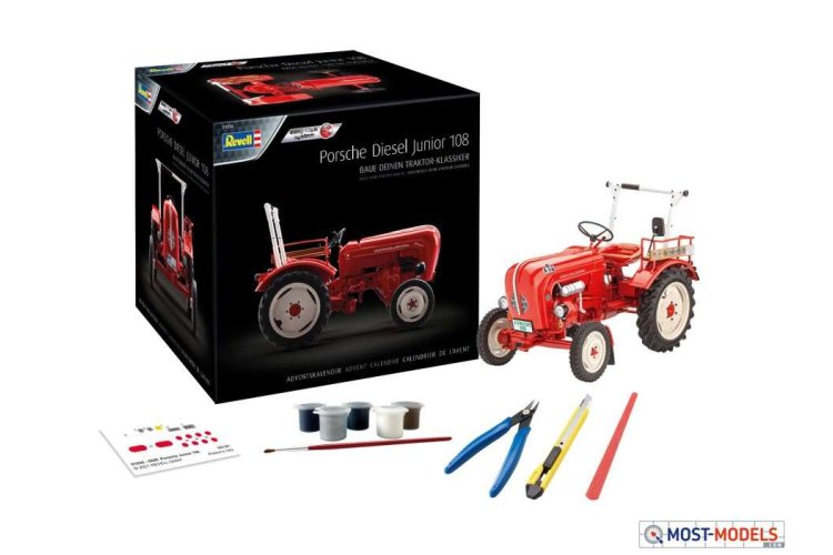 1:24 Revell 01036 Porsche Junior 108 Tractor - Adventskalender - Rev01036 adventskalender porsche junior 108 04 1 - REV01036