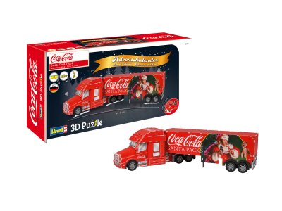 Revell 01041 Coca-Cola Truck - 3D Puzzle Advent Calendar - Rev01041 adventskalender coca cola truck 01 - REV01041