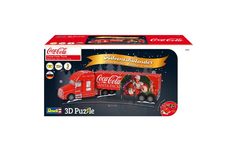 Revell 01041 Coca-Cola Truck - 3D Puzzel Adventskalender - Rev01041 adventskalender coca cola truck 021 - REV01041