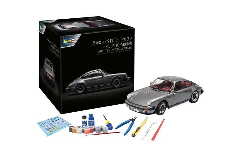 1:24 Revell 01047 Porsche 911 Carrera 3.2 Coupe - Adventskalender - Rev01047 adventskalender porsche 911 carrera 3 2 coupe 011 1 - REV01047