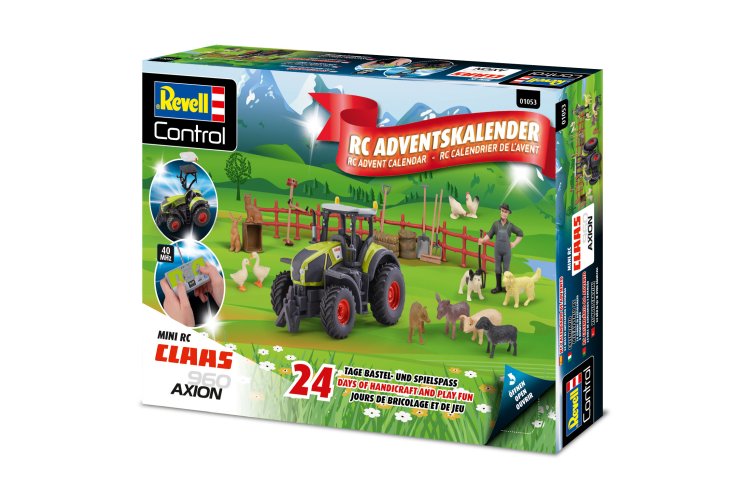 1:60 Revell 01053 RC Claas Axion 960 Tractor - Adventskalender - Rev01053 adventskalender rc claas axion 960 traktor 022 - REV01053