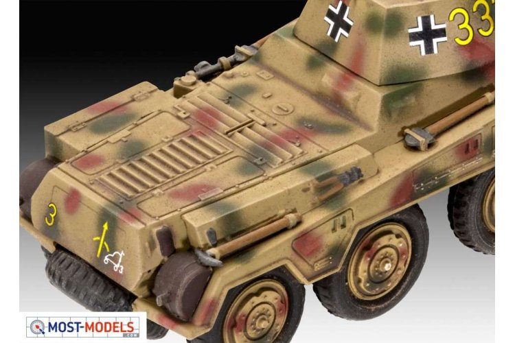 1:76 Revell 03298 First Diorama Set - Sd.Kfz. 234/2 Puma - Starter kit - Rev03298 first diorama set sd kfz 234 2 puma 04 - REV03298