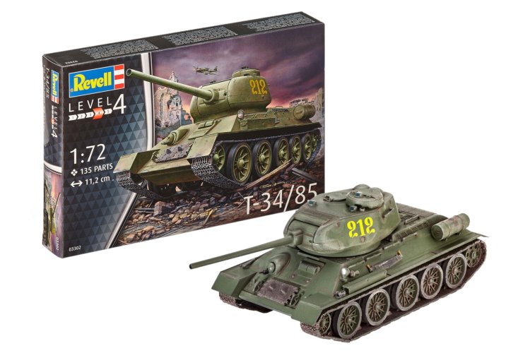 1:72 Revell 03302 T-34/85 Tank - Rev03302 1 - REV03302