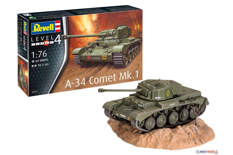 1:76 Revell 03317 A-34 Comet Mk.1 Tank - Rev03317 1 - REV03317