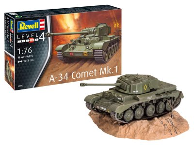 1:76 Revell 03317 A-34 Comet Mk.1 Tank - Rev03317 - REV03317