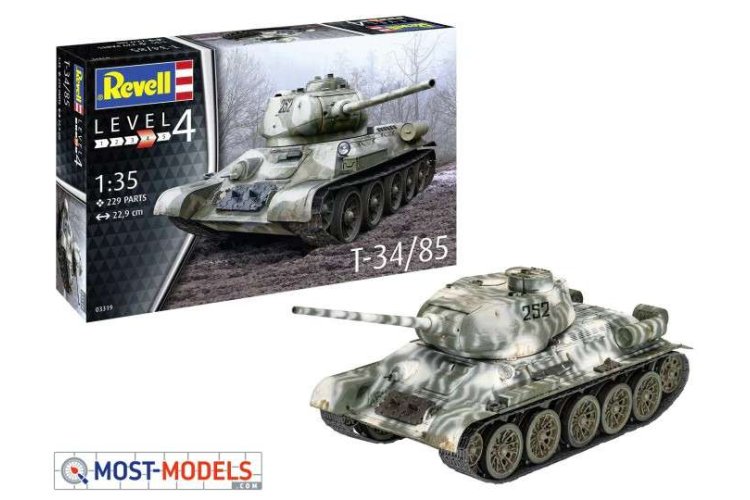 1:35 Revell 03319 T-34/85 Tank - Rev03319 1 - REV03319