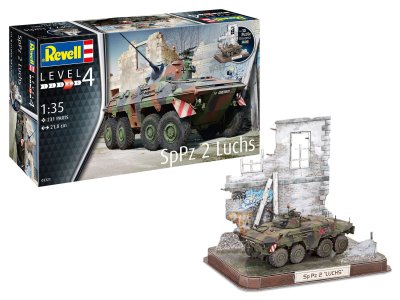 1:35 Revell 03321 SpPz2 Luchs & 3D Puzzle Diorama - Rev03321 sppz2 luchs u 3d puzzle diorama 02 - REV03321