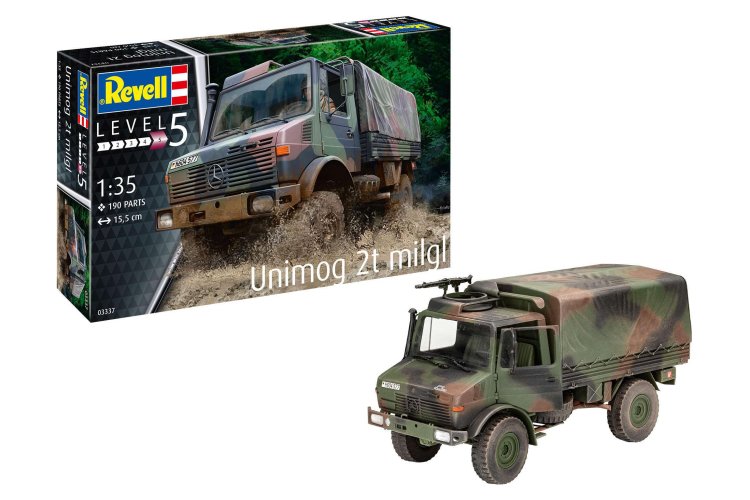 1:35 Revell 03337 Unimog 2T milgl - Rev03337 unimog 2t milgl revell modelbouwpakket 03337 unimog 2t milgl 01 1 - REV03337