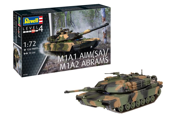 1:72 Revell 03346 M1A1 AIM(SA)/ M1A2 Abrams Tank - Rev03346 1 - REV03346