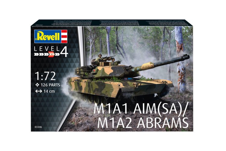 1:72 Revell 03346 M1A1 AIM(SA)/ M1A2 Abrams Tank - Rev03346 m1a1 aim sa m1a2 abrams 021 - REV03346