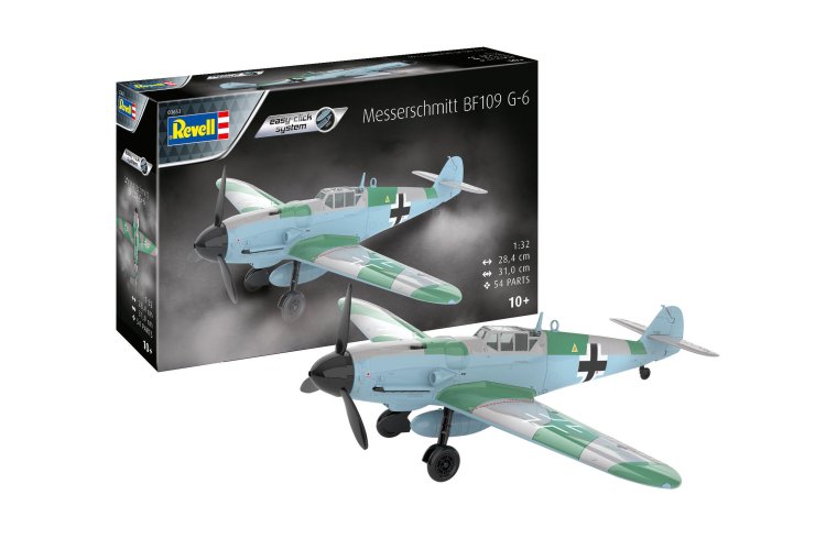 1:32 Revell 03653 Messerschmitt Bf109G-6 - Easy click system - Rev03653 messerschmitt bf109g 6 easy click system revell bouwpakket om in elkaar te zetten kleurig 03653 messerschmitt bf109 g 6 easy click system 01 1 - REV03653