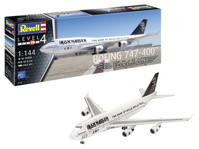 1:144 Revell 03780 Boeing 747-400 Ed Force One - Iron Maiden - Vliegtuig - Rev03780 1 - REV03780