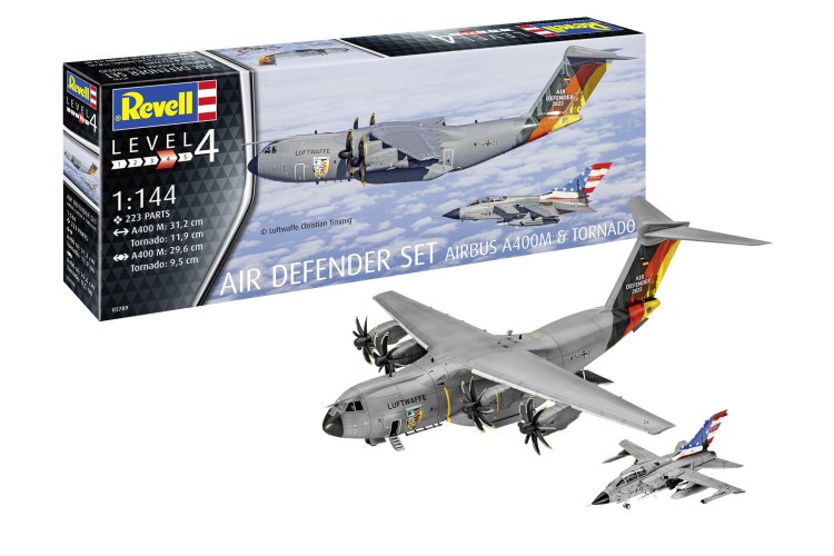 1:144 Revell 03789 Air Defender Set - Airbus A400M Atlas + Tornado IDS - Rev03789 1 - REV03789