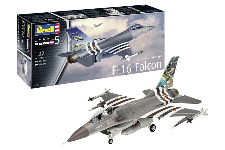 1:32 Revell 03802 50th Anniversary F-16 Falcon - Rev03802 1 - REV03802