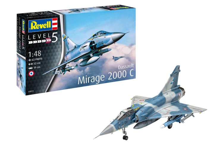 1:48 Revell 03813 Dassault Mirage 2000C Plane - Rev03813 dassault mirage 2000c revell modelbouwpakket 03813 dassault mirage 2000c 01 1 - REV03813