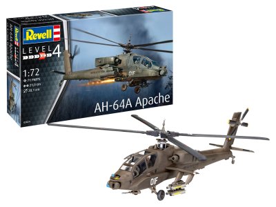1:72 Revell 03824 AH-64A Apache Heli - Rev03824 - REV03824